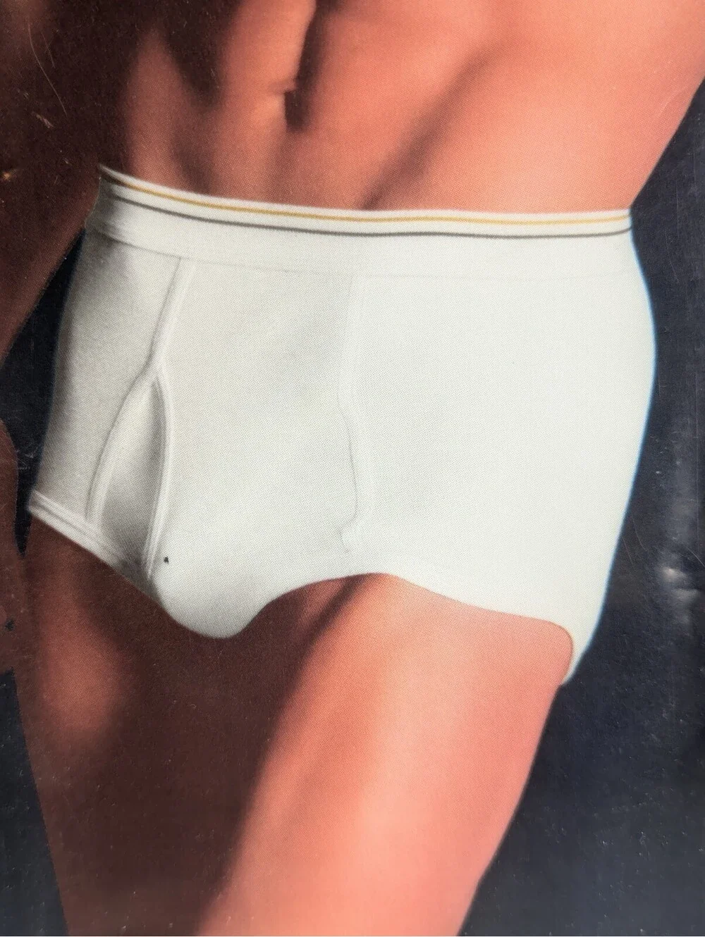 NEW Stafford Comfort Collection (6-Pack) Men's Full Cut Briefs Size 38 Vtg White
